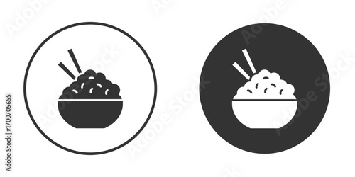 Rise Bowl icon clipart flat designs. illustration vectors