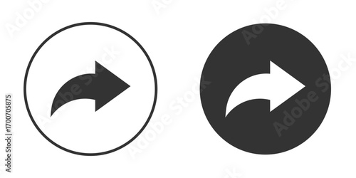 Reply icon clipart flat designs. illustration vectors