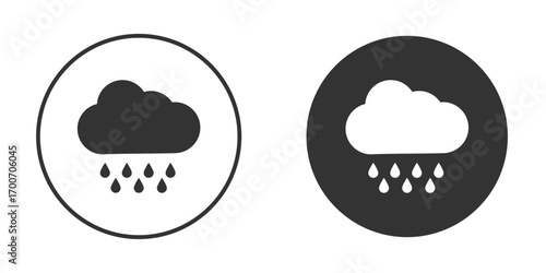 Rain icon clipart flat designs. illustration vectors
