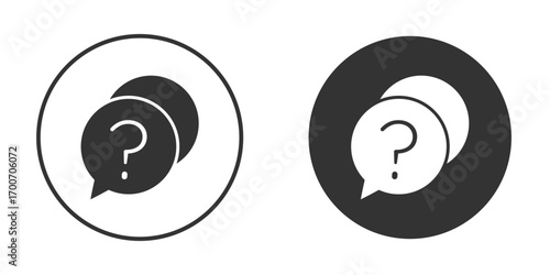 Question mark icon clipart flat designs. illustration vectors