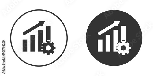 Productivity icon clipart flat designs. illustration vectors