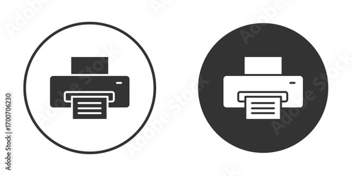 Print icon clipart flat designs. illustration vectors