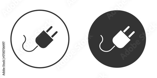 Plug adapter icon clipart flat designs. illustration vectors