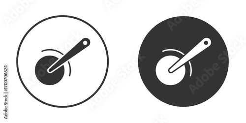 Pizza Slicer icon clipart flat designs. illustration vectors