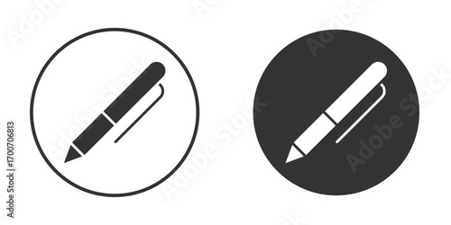 Pen icon clipart flat designs. illustration vectors