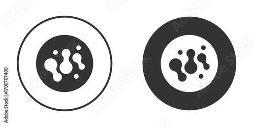 Microorganism icon clipart flat designs. illustration vectors