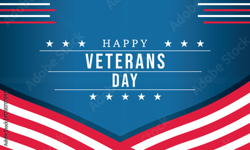 Veterans day background with american patriotic graphic for celebrating themed designs. Suitable for patriotic holidaythemed projects and promotions.
