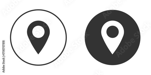 Location icon clipart flat designs. illustration vectors