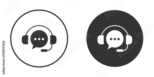 Live chat icon clipart flat designs. illustration vectors