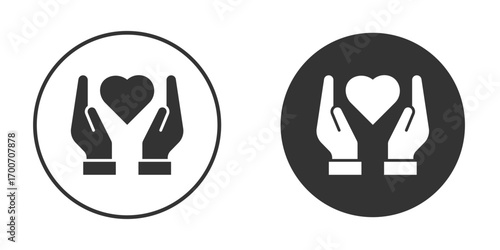 Life insurance icon clipart flat designs. illustration vectors