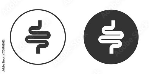 Intestines icon clipart flat designs. illustration vectors