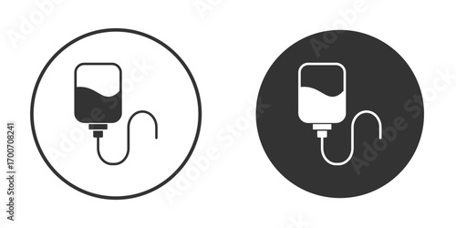 IV bag icon clipart flat designs. illustration vectors