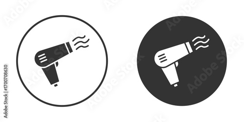 Hair dryer icon clipart flat designs. illustration vectors
