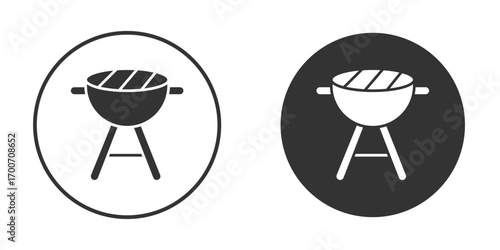 Grill icon clipart flat designs. illustration vectors
