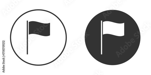 Flag icon clipart flat designs. illustration vectors