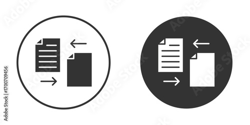 File transfer icon clipart flat designs. illustration vectors