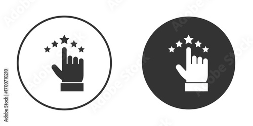 Customer feedback icon clipart flat designs. illustration vectors