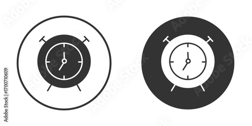 Clock icon clipart flat designs. illustration vectors