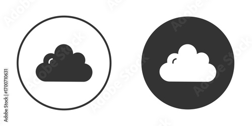 Cloud icon clipart flat designs. illustration vectors
