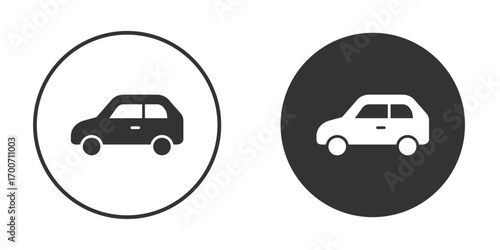 Car icon clipart flat designs. illustration vectors