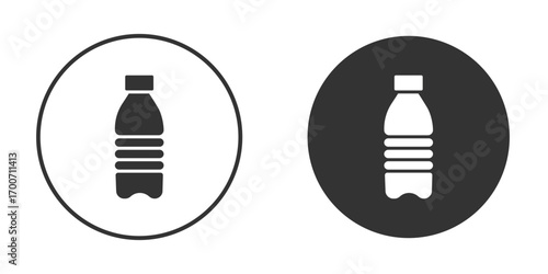 Bottle icon clipart flat designs. illustration vectors