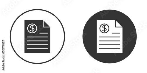 Bank statement icon clipart flat designs. illustration vectors