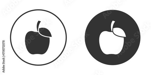 Apple icon clipart flat designs. illustration vectors