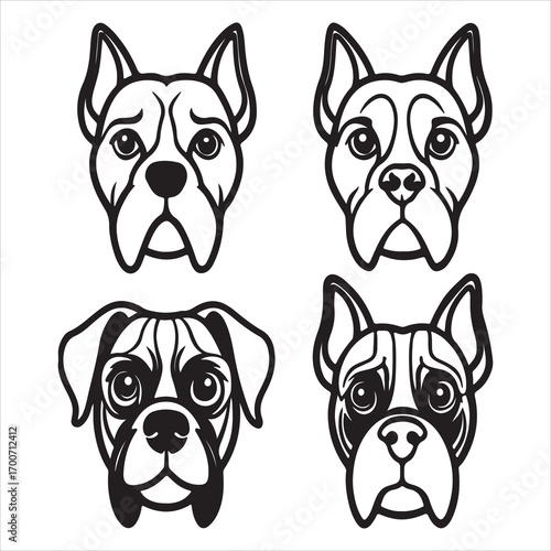 A Playful and Loyal Boxer Dog, a Muscular Canine with a Wrinkled Forehead and a Square-jaw, a Confident and Energetic Companion with a Brindle Coat