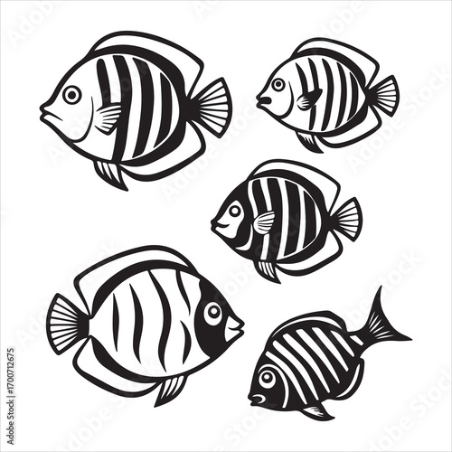 A Majestic and Graceful Discus Fish, the Sophisticated "King of the Aquarium" with a Disc-shaped Body, Vibrant, and Intricate Amazonian Patterns