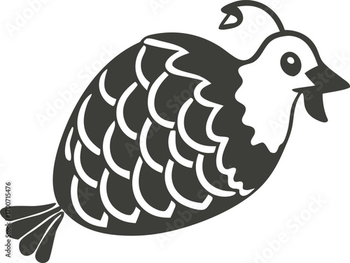 Hand Drown Thanksgiving Turkey Vector illustration Silhouette