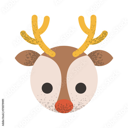 Deer head Christmas character design