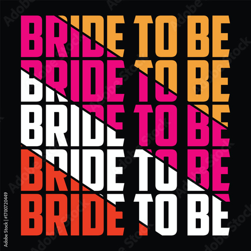Bride to be - Black hand lettered quote with diamond ring for greeting card, gift tag, label, wedding sets. Groom and bride design.
