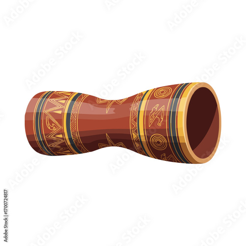 Papua New Guinea tribal kundu drum