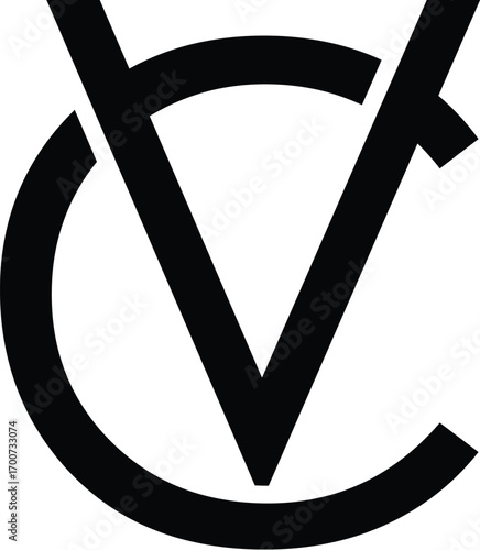 Vector CV, VC logo