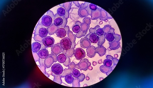 multiple myeloma plasma cell imaging under microscope