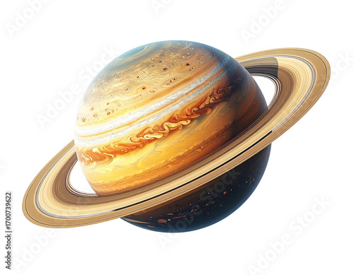 Isolated Saturn Planet with Rings