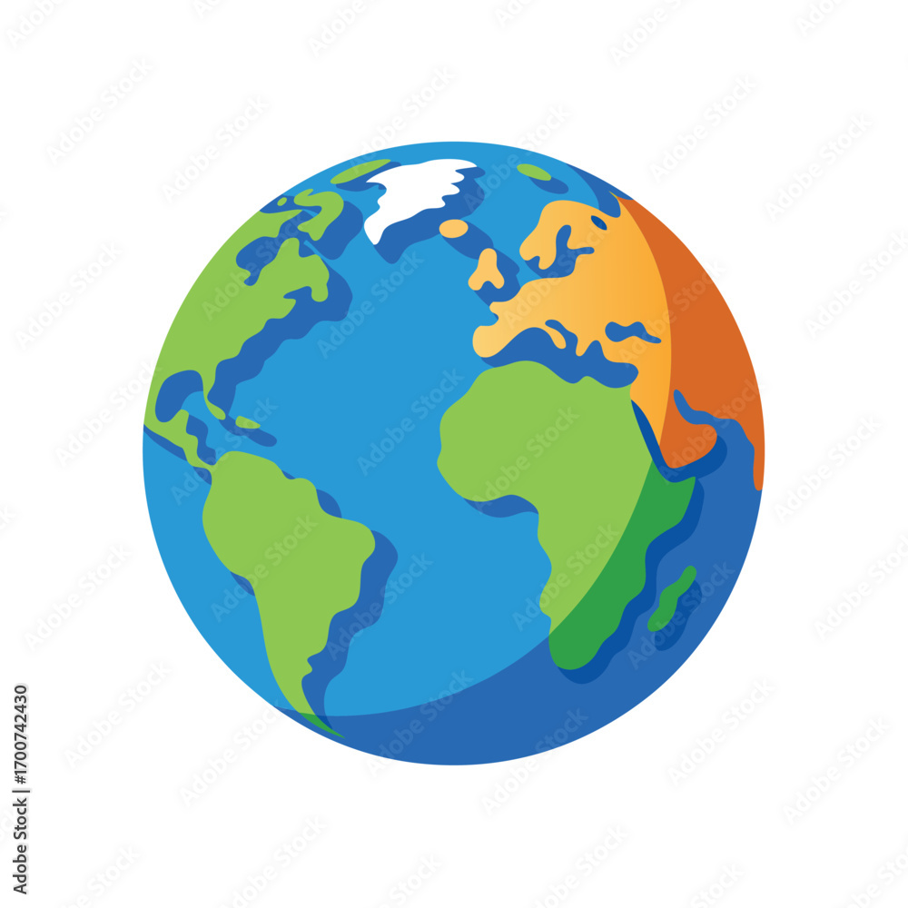 Fototapeta premium The Earth Was Formless and Empty Abstract Illustration 