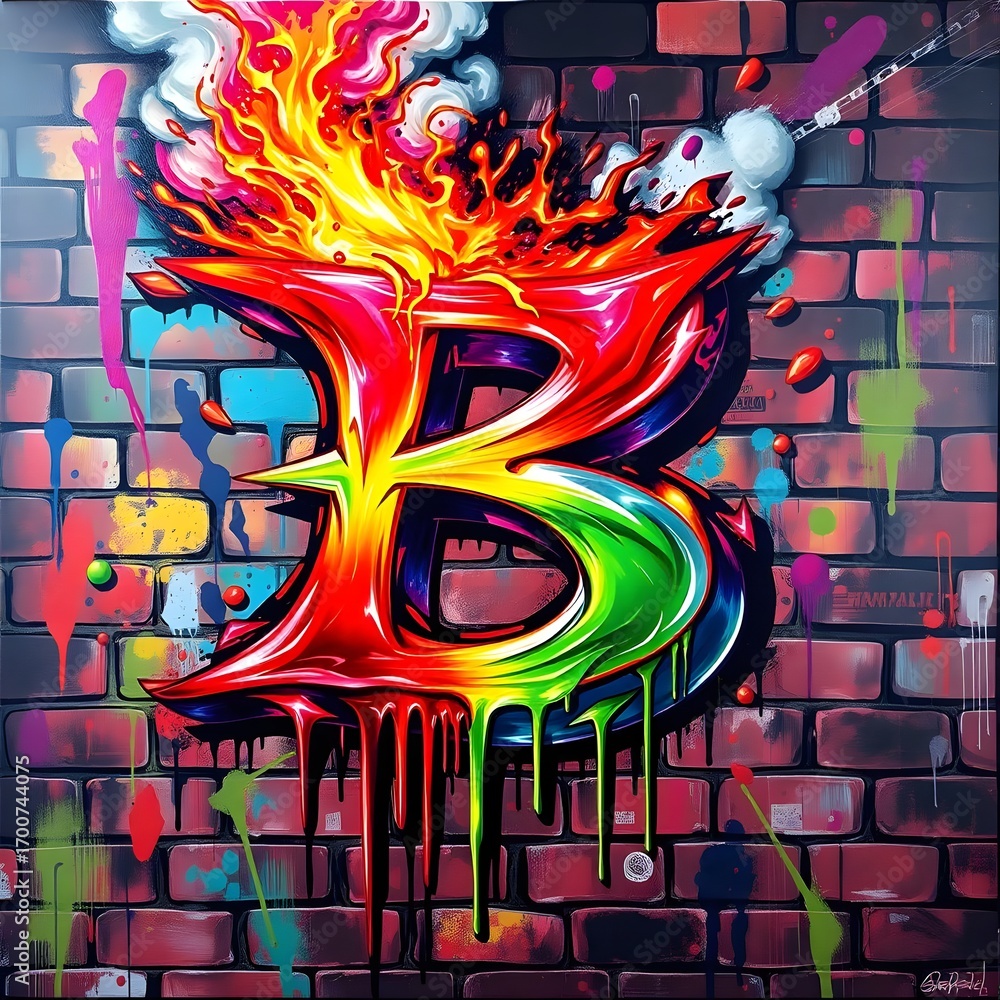 Fototapeta premium graffiti on wall