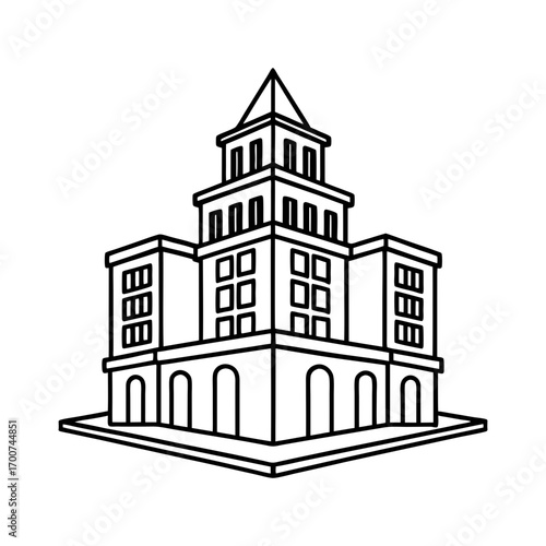 vector illustration of city buildings