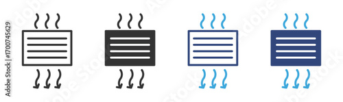 Filtration air icon set, Air purification icons ,  vector illustration . 