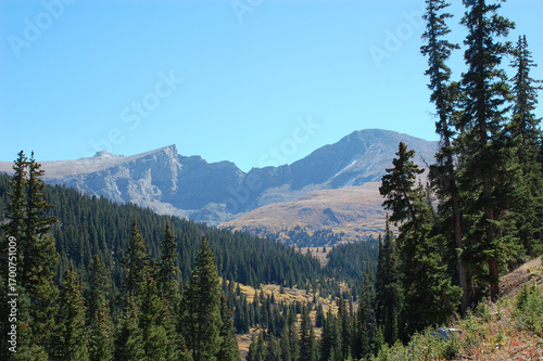 Bild auf Leinwand Mount Bierstadt scenic view along the Guanella Pass Scenic Byway in Colorado, US