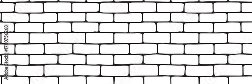 Texture of a white brick wall vector illustration	