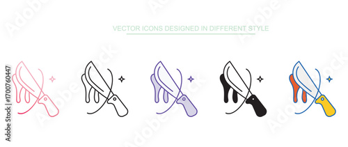 Bloody Knife icon design with white background stock illustration
