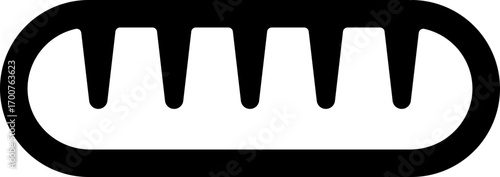 bread icon, symbol, logo