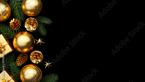 Christmas background with  Christmas  ornaments