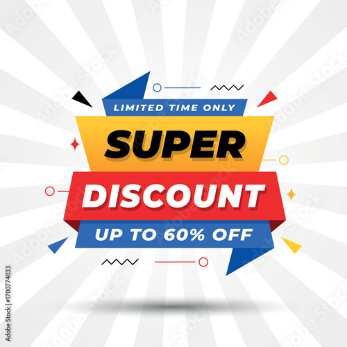 Super Discount Sale Advertisement banner