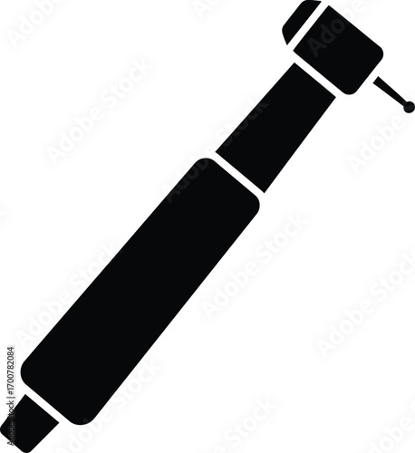 Vector illustration of dental drill icon scalable tool graphic for medical and dentistry applications