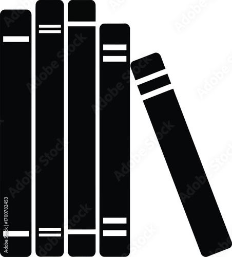 Stack of books vector graphic scalable illustration for educational and library themes