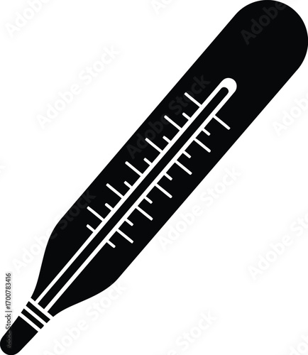 Scalable vector illustration of a classic thermometer medical tool icon