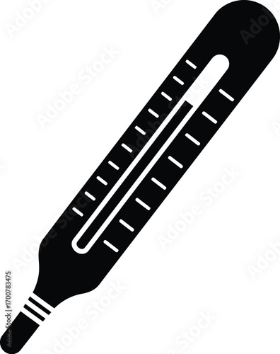 Scalable vector illustration of a classic thermometer for medical or weather applications